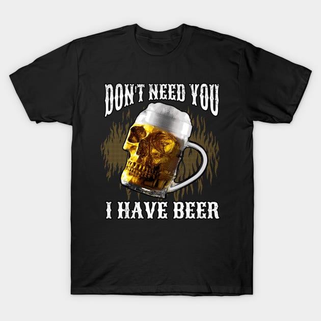 skeleton beer T-Shirt by AlindaEudoro431994